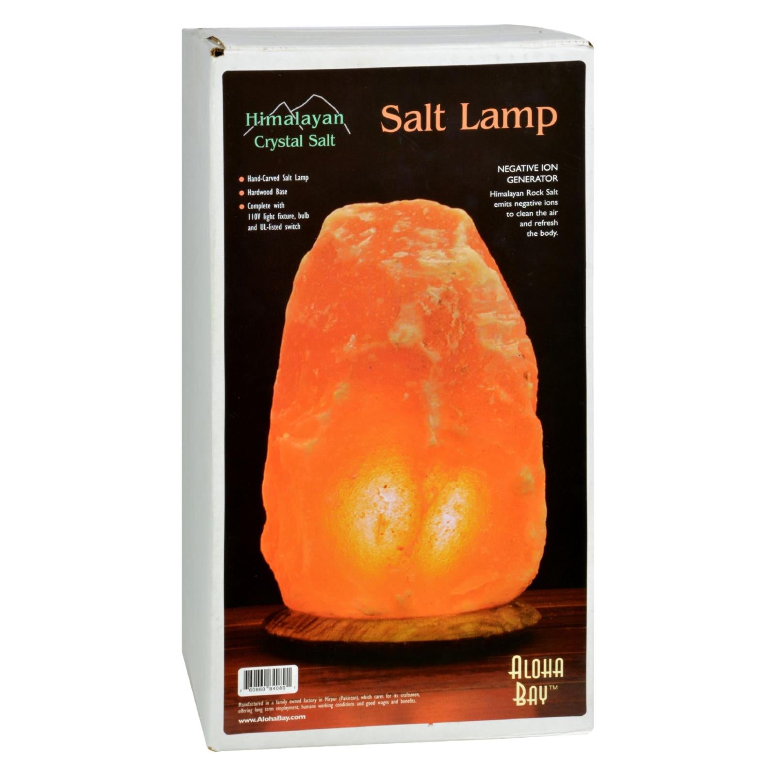 Himalayan Salt Lamp 12 Inch Wood Base - GreatEagleInc