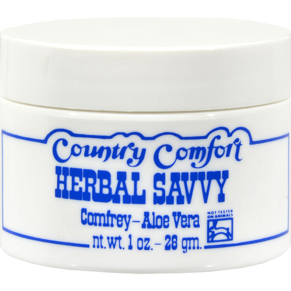 Country Comfort Herbal Savvy Comfrey Aloe Vera - 1 Oz - GreatEagleInc