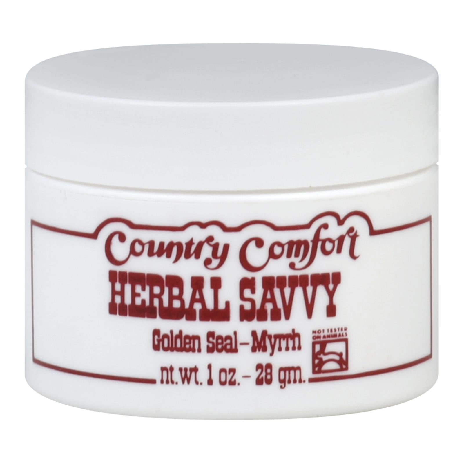 Country Comfort Herbal Savvy Golden Seal-myrrh - 1 Oz - Eco-Friendly Home & Grocery