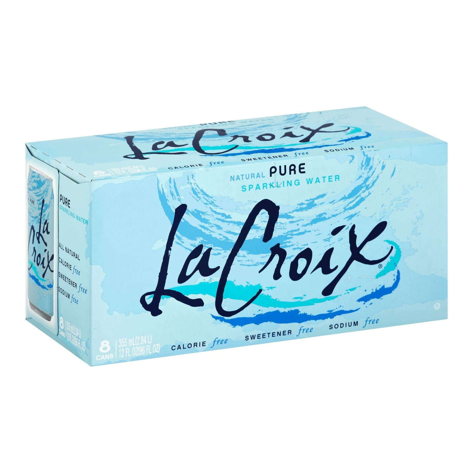 Lacroix Pure Sparkling Water - Case Of 3 - 12 Fl Oz. - GreatEagleInc