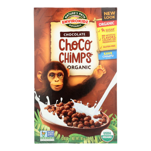 Envirokidz - Organic Cereal - Choco Chimps - Case Of 12 - 10 Oz. - GreatEagleInc