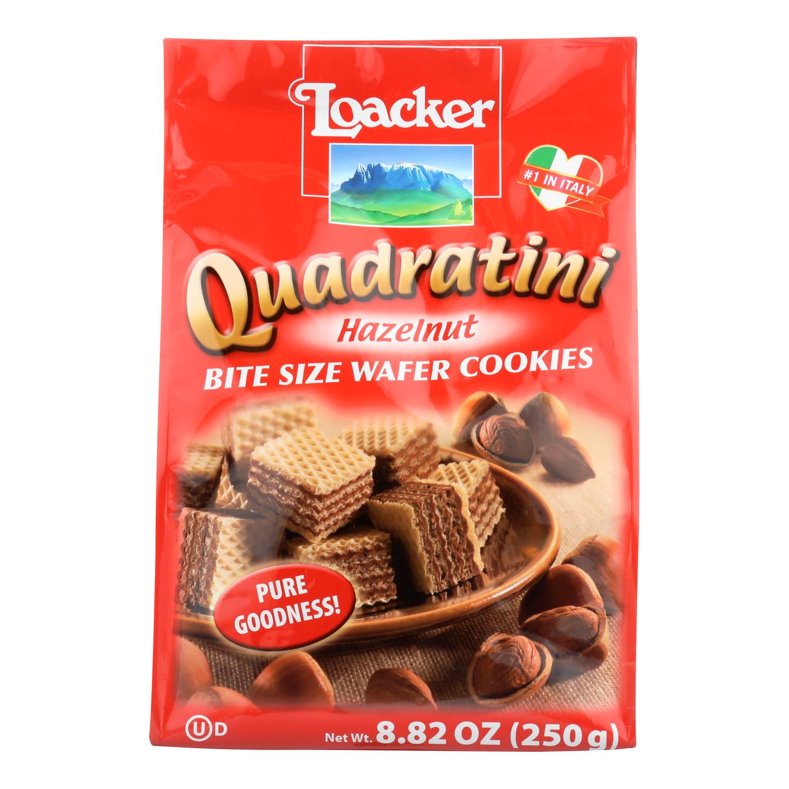 Loacker Quadratini Wafer Cookies  - Case Of 6 - 8.82 Oz - GreatEagleInc