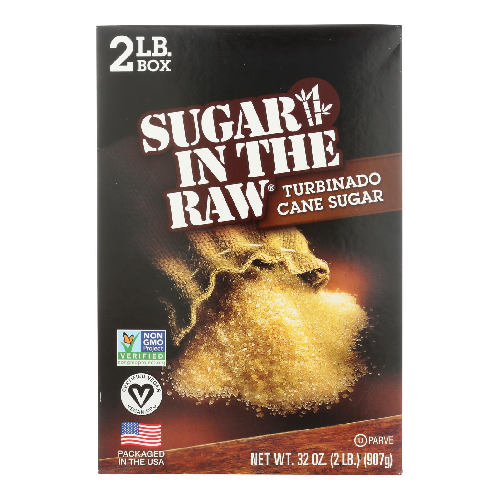 Sugar In The Raw Turbinado Sugar - Case Of 12 - 2 Lb. - GreatEagleInc