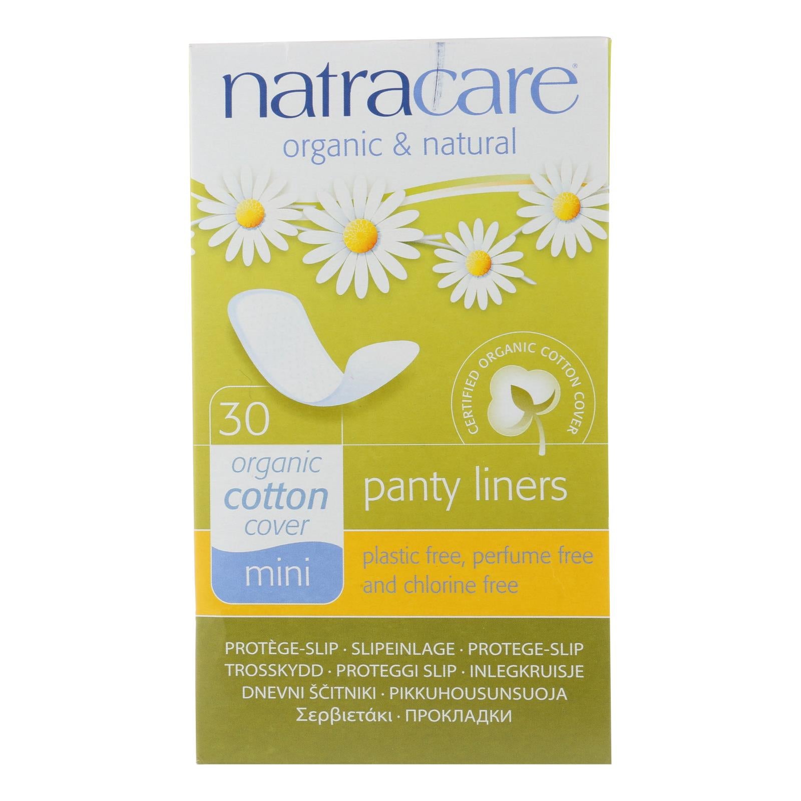 Natracare Natural Mini Panty Liners - 30 Pack - GreatEagleInc