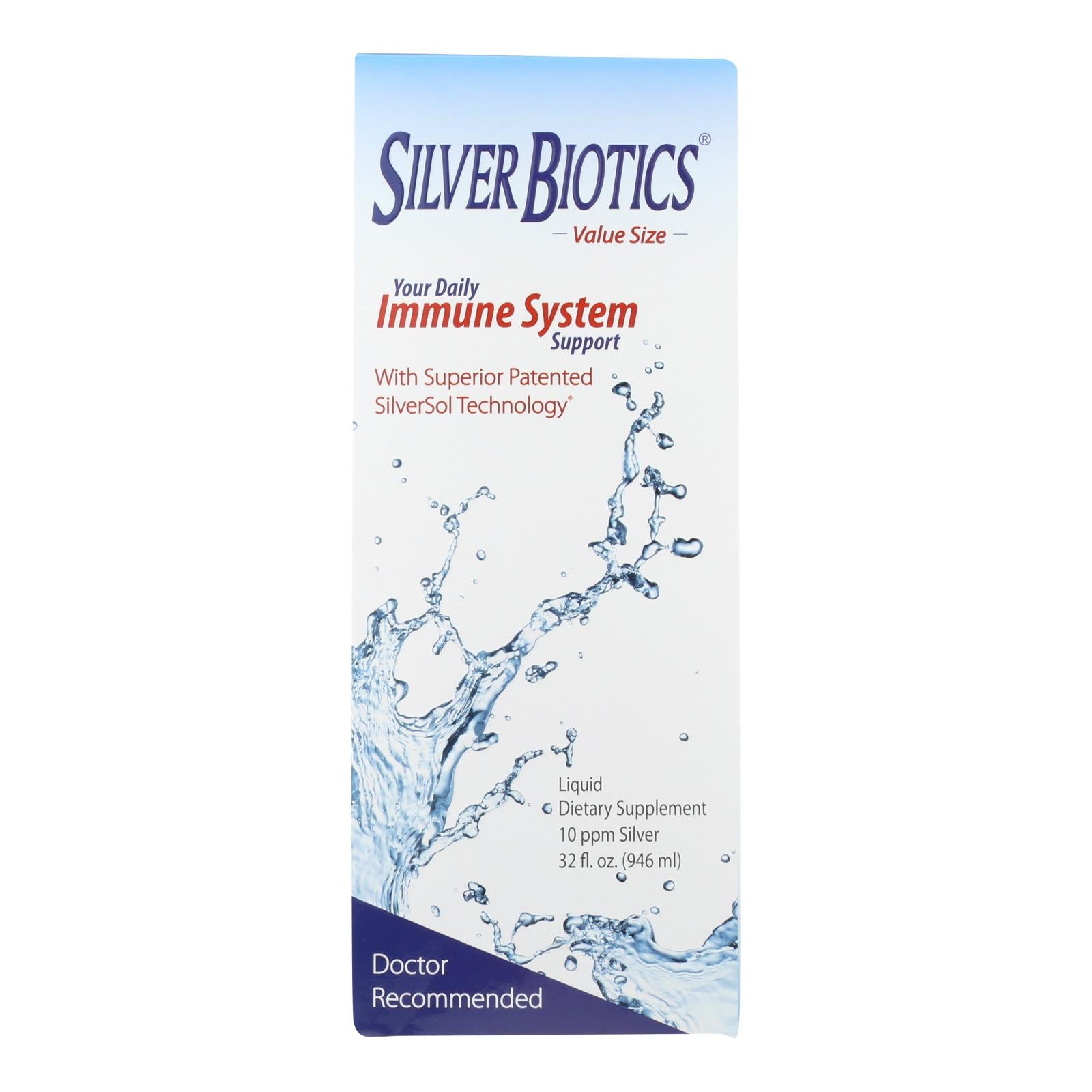 Silver Biotics - Supplmnt Dly Imun Sup Vlu - 1 Each 1-32 Fz - Home & Garden