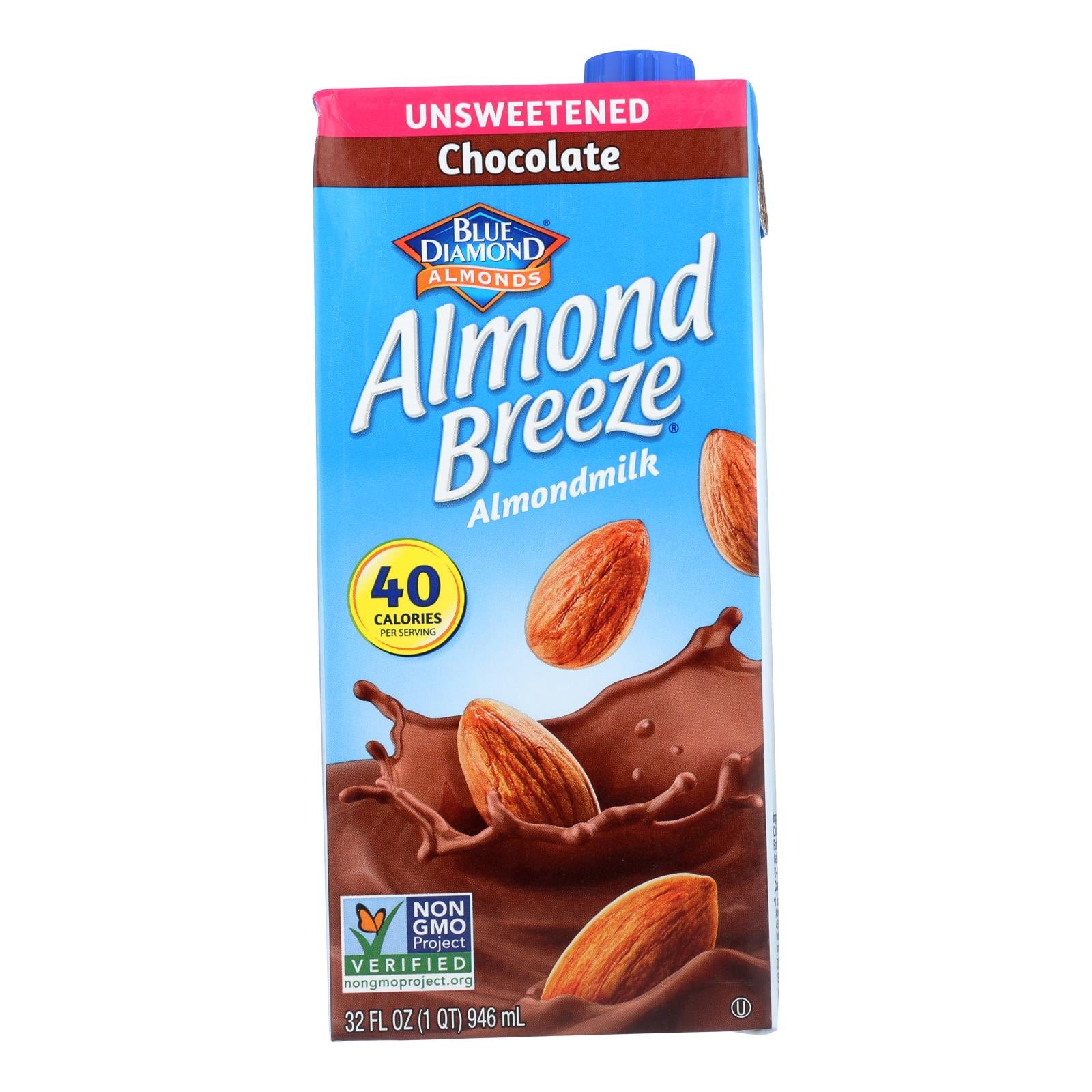 Almond Breeze - Almond Milk - Unsweetened Chocolate - Case Of 12 - 32 Fl Oz. - GreatEagleInc