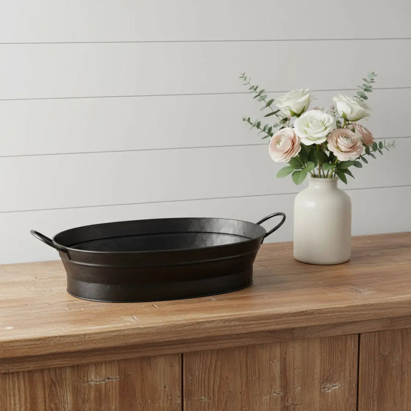 14" Black Metal Basket Homeroots Office