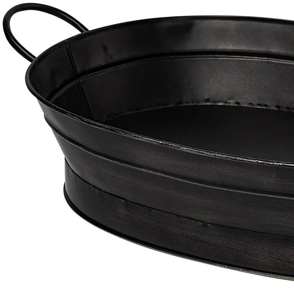 14" Black Metal Basket Homeroots Office