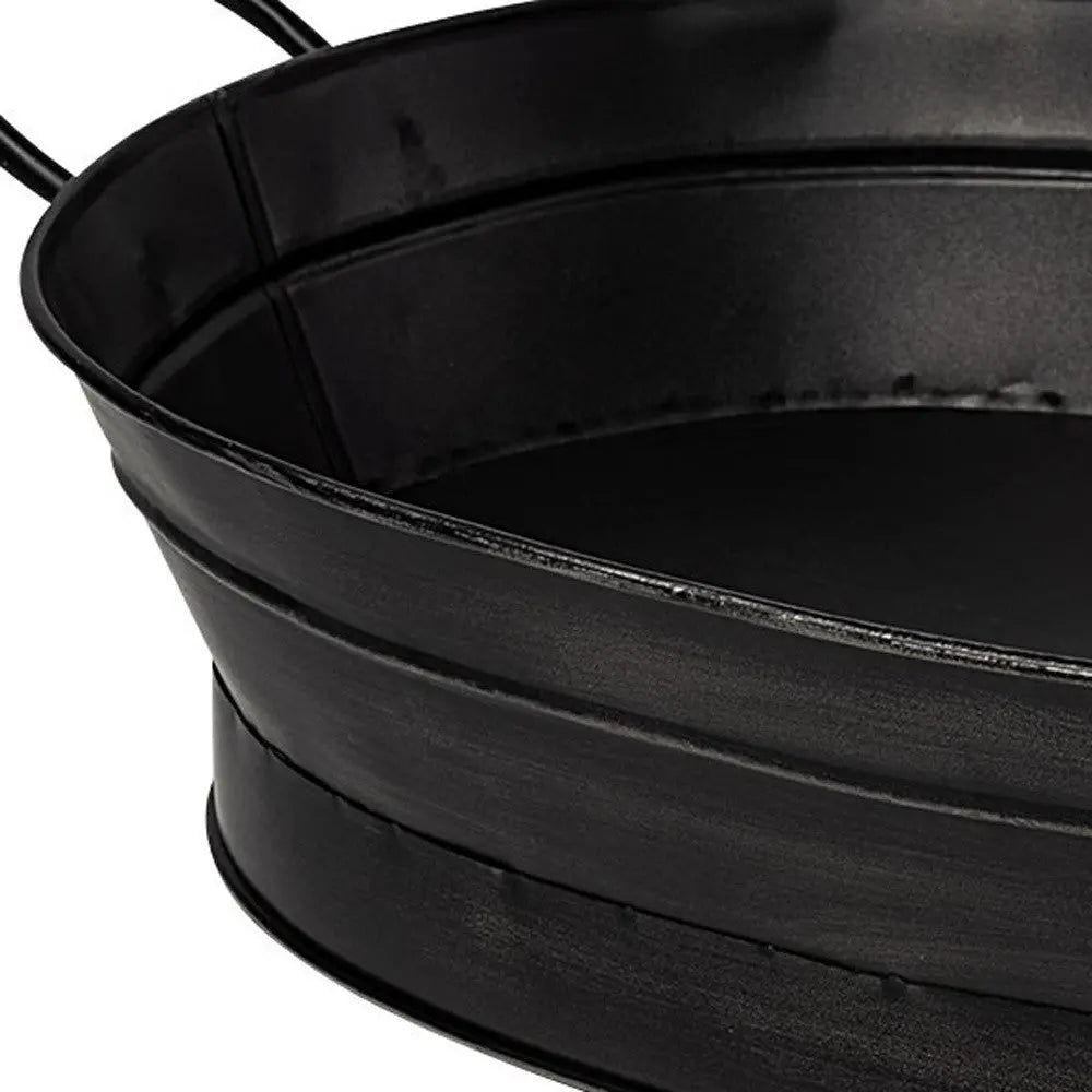 14" Black Metal Basket Homeroots Office