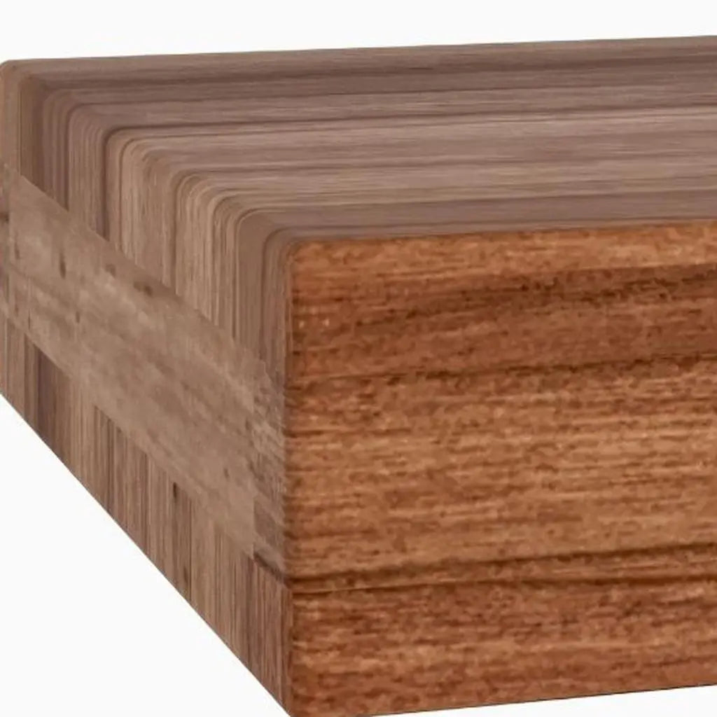 14" Brown Wood Wall Mounted Floating Shelf Homeroots Organization