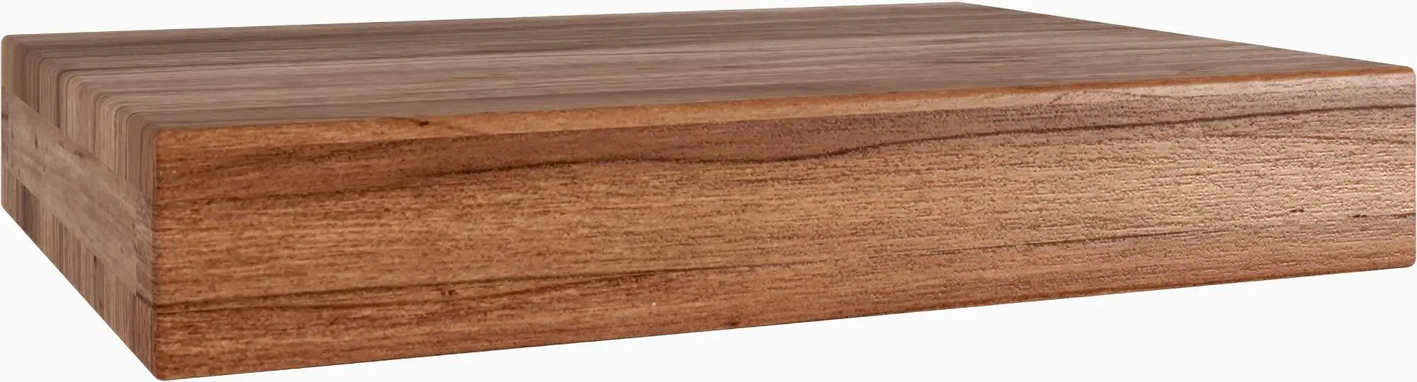 14" Brown Wood Wall Mounted Floating Shelf Homeroots Organization