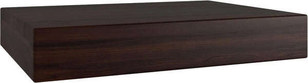 14" Espresso Wood Wall Mounted Floating Shelf Homeroots Organization