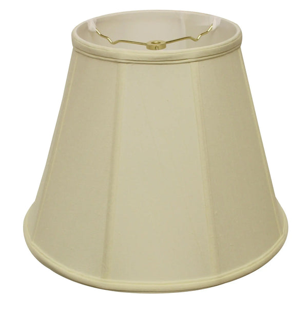 14" Ivory Slanted Empire Monay Shantung Lampshade Homeroots Lighting