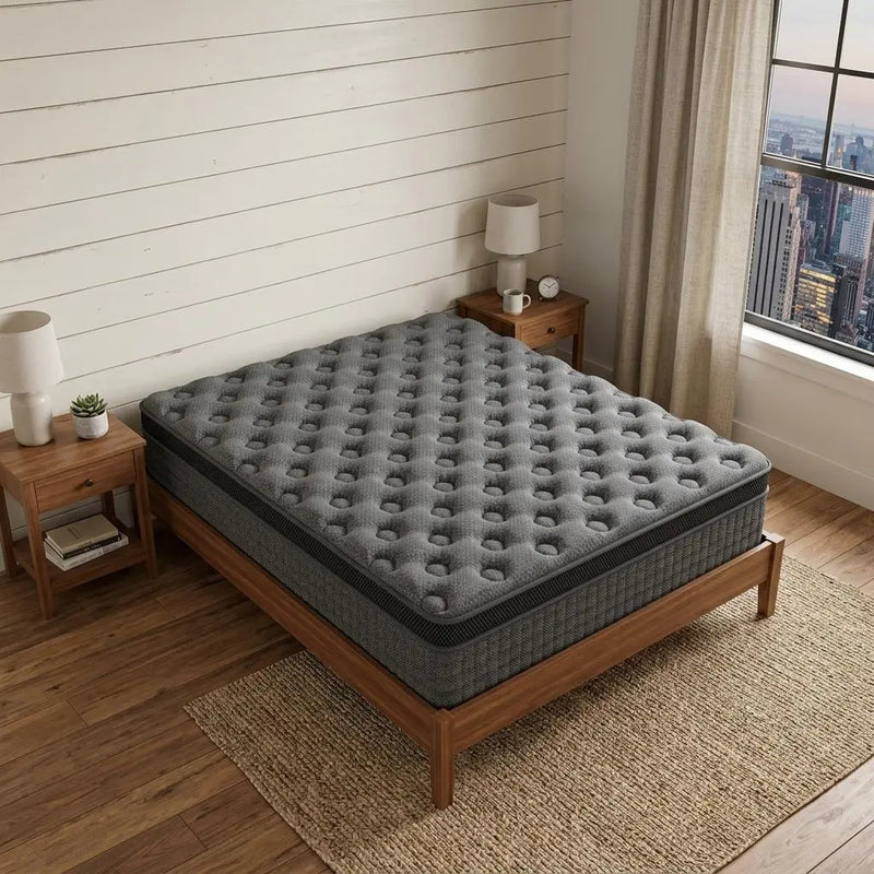 14" Queen Lumbar Support Memory Foam Hybrid Mattress Homeroots Bed & Bath