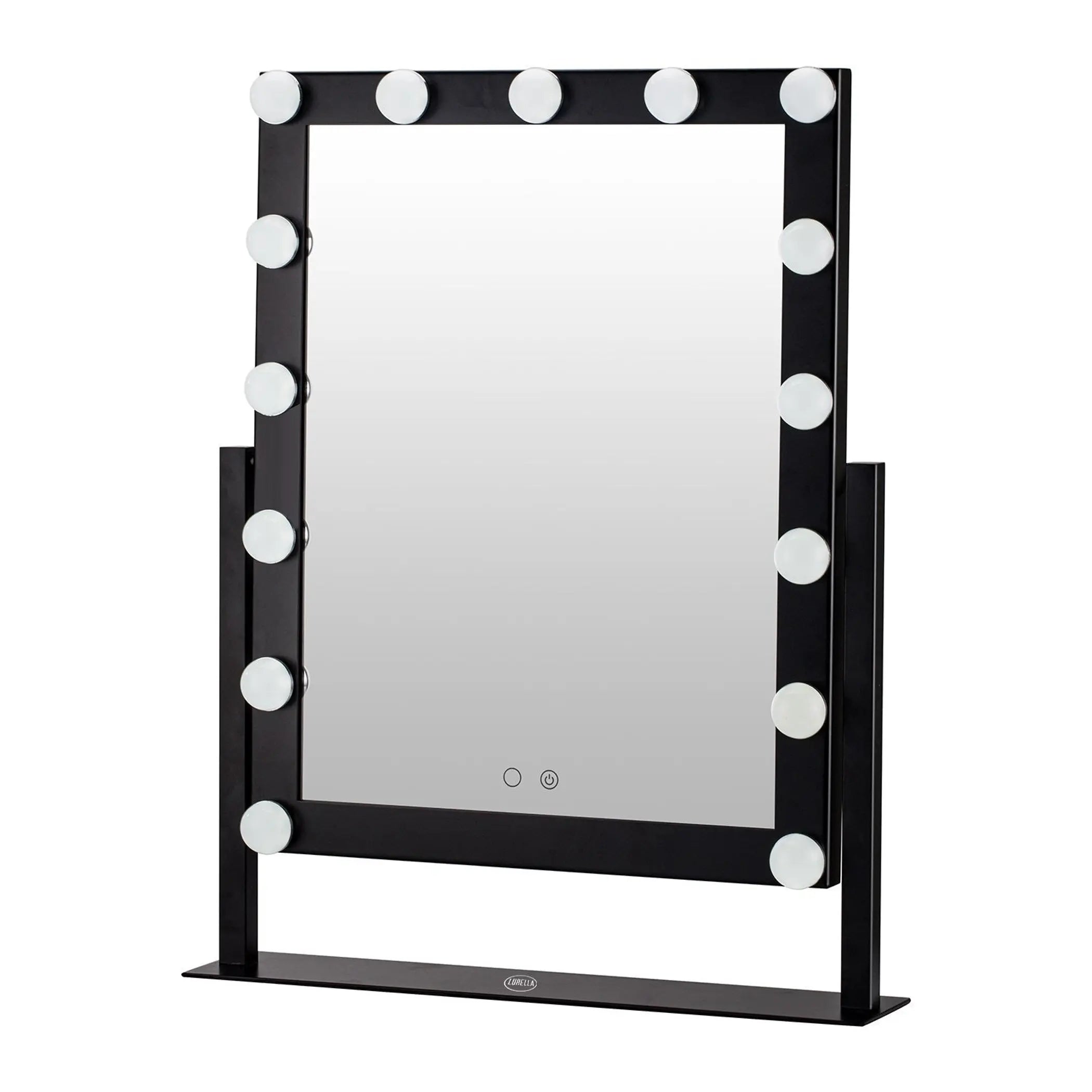 15 Bulb Vanity Mirror - Black Lurella Cosmetics