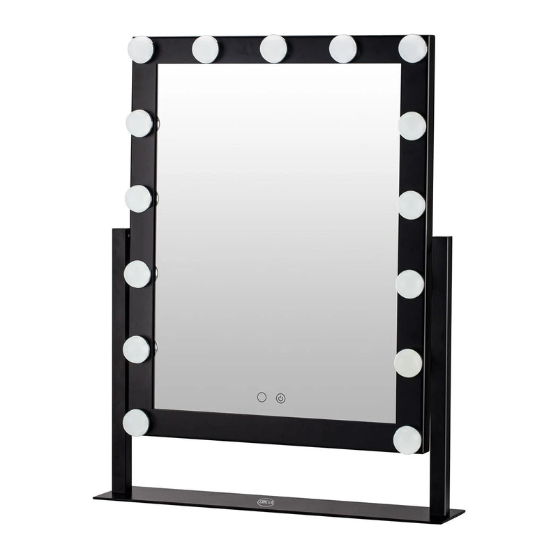 15 Bulb Vanity Mirror - Black Lurella Cosmetics