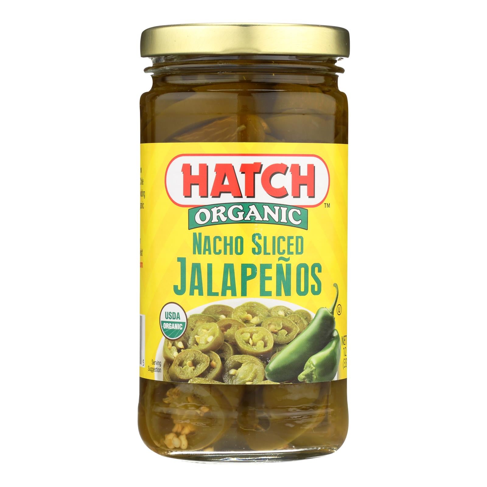 Hatch Chili Hatch Nacho Sliced Jalape?os - Jalape?os - Case Of 12 - 12 Oz. - GreatEagleInc