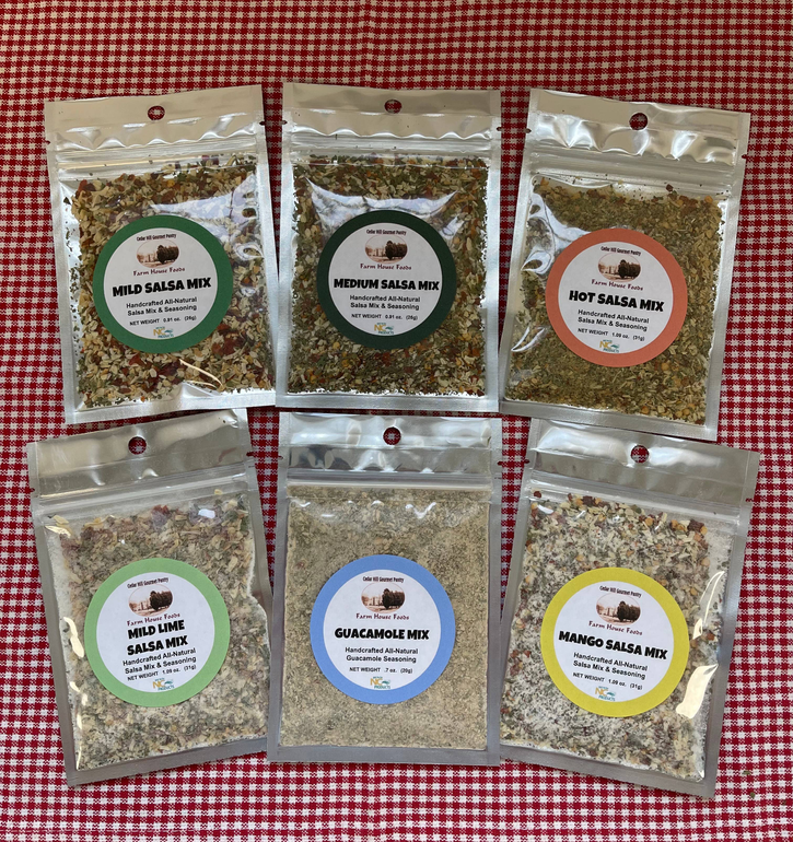 Cherry Orchard Foods Premium Packaging Salsa Mixes - Mild / Pack of 5 - Food & Drink