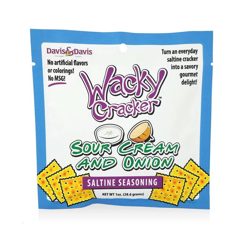 Davis Wacky Cracker sour cream & onion saltine seasoning cracker pack