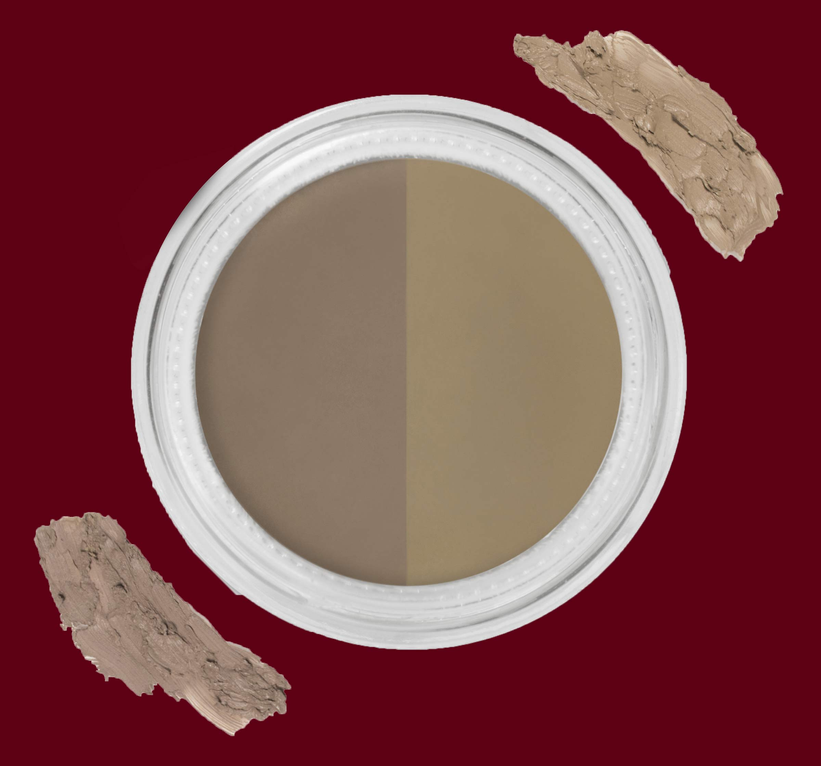 Double Shade Eyebrow Gel and Brush - Health & Beauty