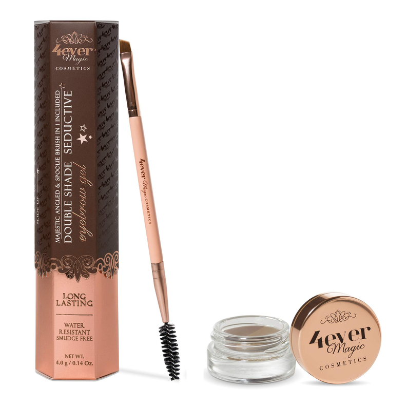 Double Shade Eyebrow Gel and Brush - Health & Beauty