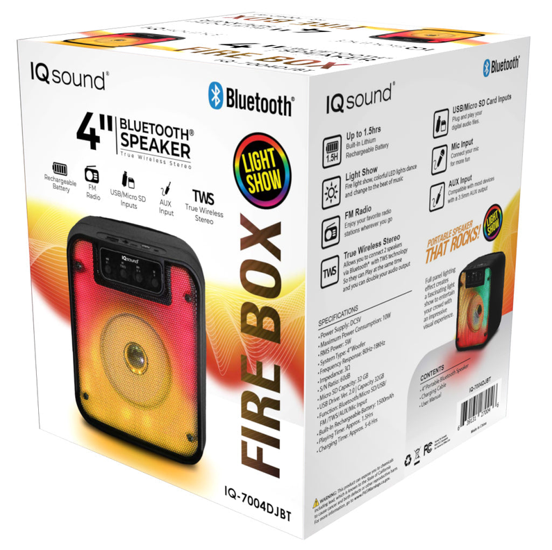 4" Bluetooth Speaker FIRE BOX - Electronics | CN, Electronics, Male