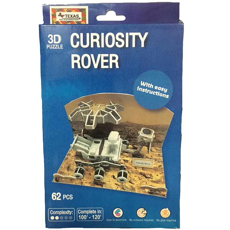 3D NASA Curiosity Rover 62-piece jigsaw puzzle set in retail box