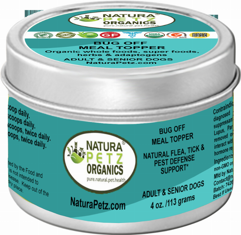 Bug Off Natural Defense Meal Topper* Flea, Tick & Pest Defense For Dogs, Cats & Horses* - 1 / 4 Oz. - Treats