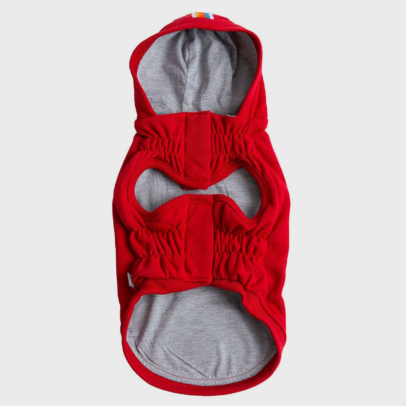 Elasto-Fit Urban Dog Hoodie - Red / 1 / 2XS - Pet Supplies