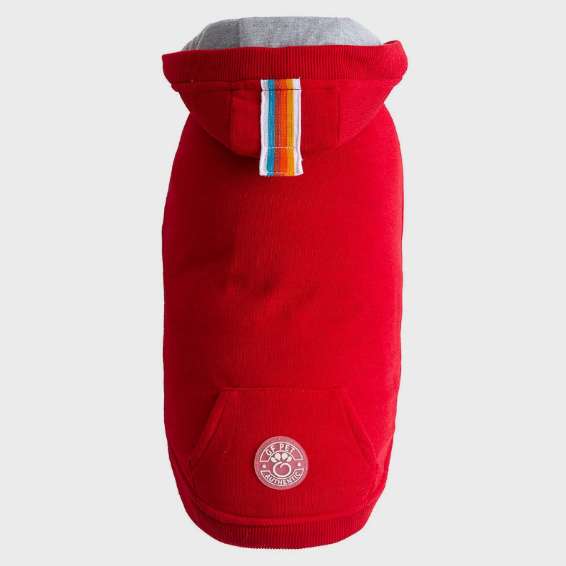 Elasto-Fit Urban Dog Hoodie - Red / 1 / 2XS - Pet Supplies