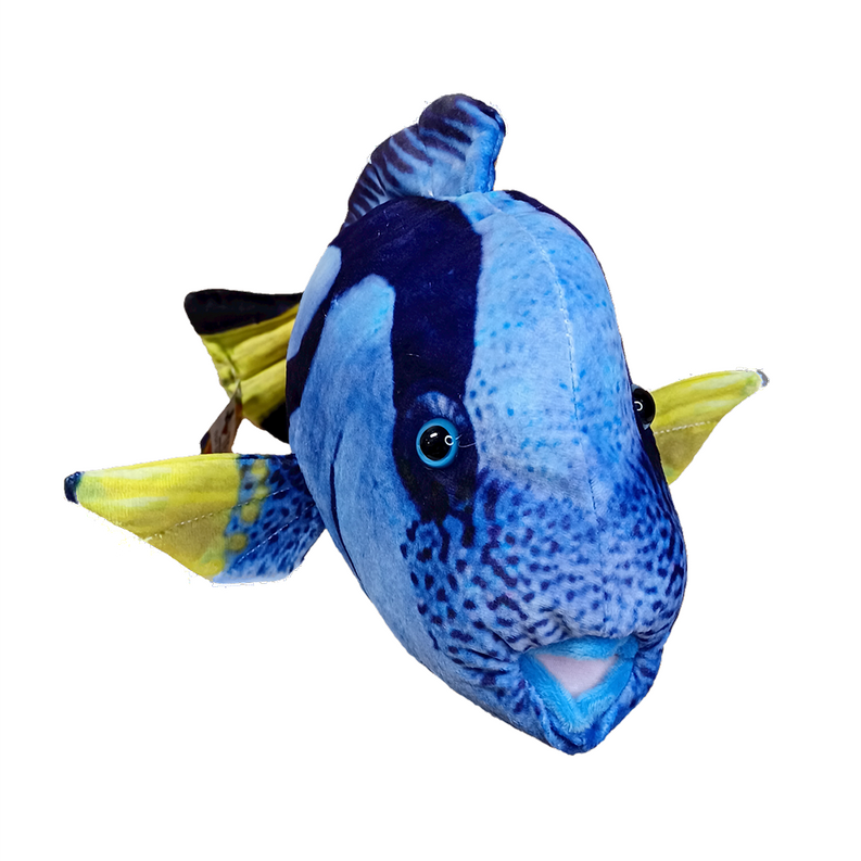 Blue Tang Aquatic Fish Plush Stuffed Animal 16.5" - Toys