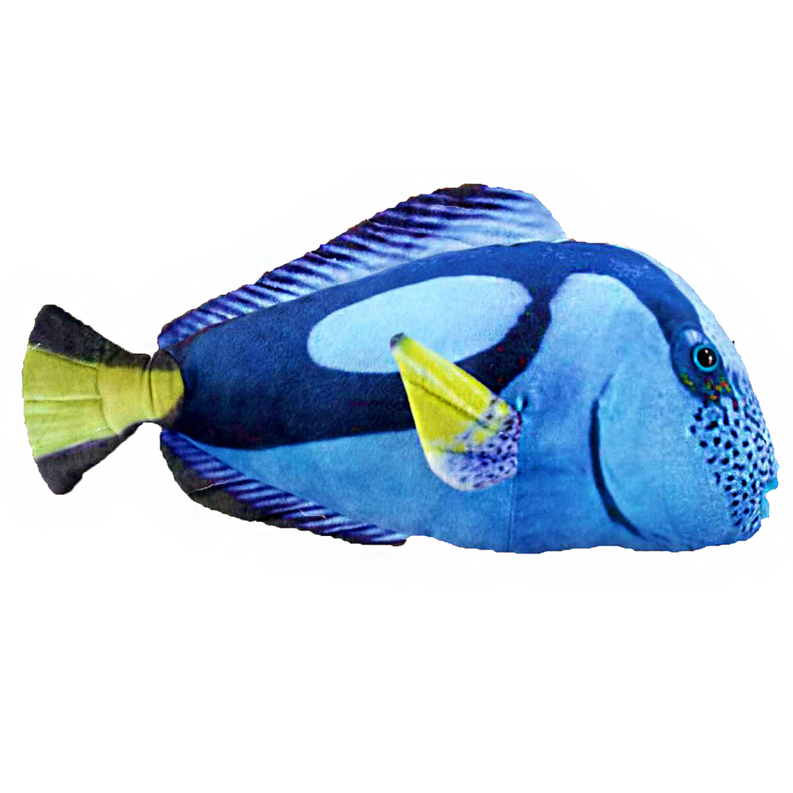 Blue Tang Aquatic Fish Plush Stuffed Animal 16.5" - Toys