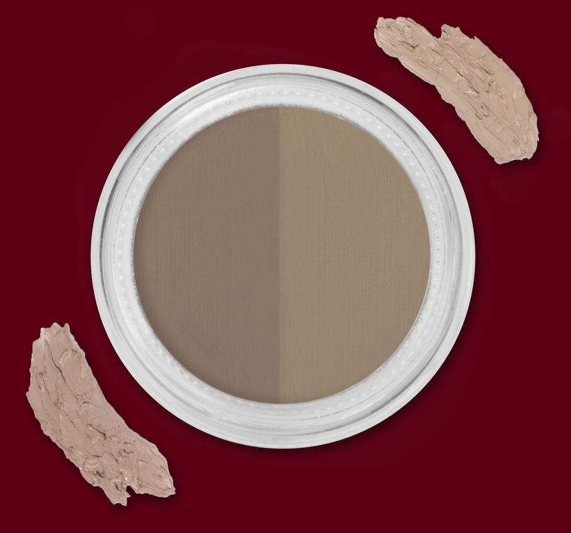 Double Shade Eyebrow Gel and Brush - Health & Beauty