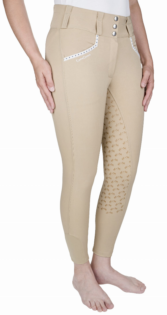 EQUINE COUTURE NICOLE FULL SEAT BREECH - SAFARI / 1 / 32 - Equestrian Apparel