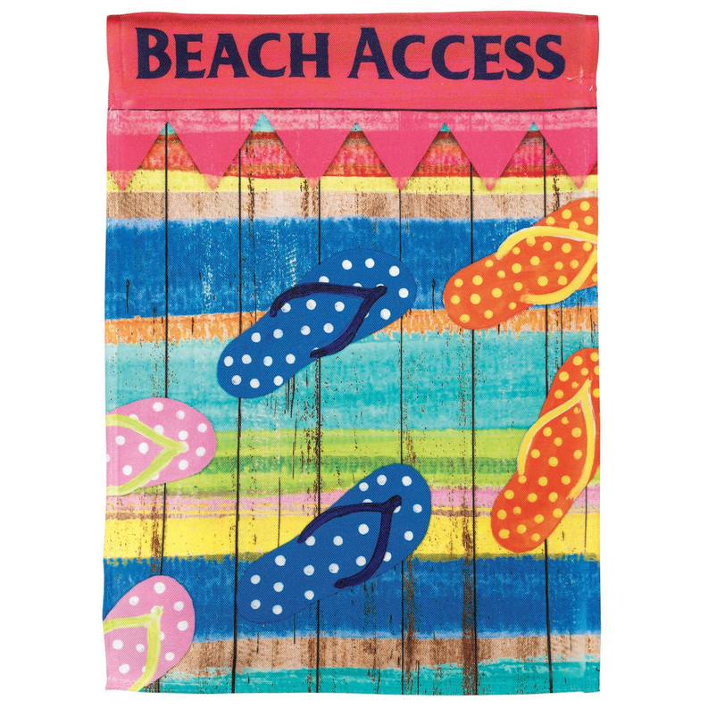 Beach Access Polka Dot Flip Flop - 1 - Home Decor