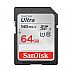 SanDisk Ultra 64GB SDXC memory card with UHS-I and Class 10 speed rating