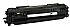 Black toner cartridge for laser printer, single cartridge
