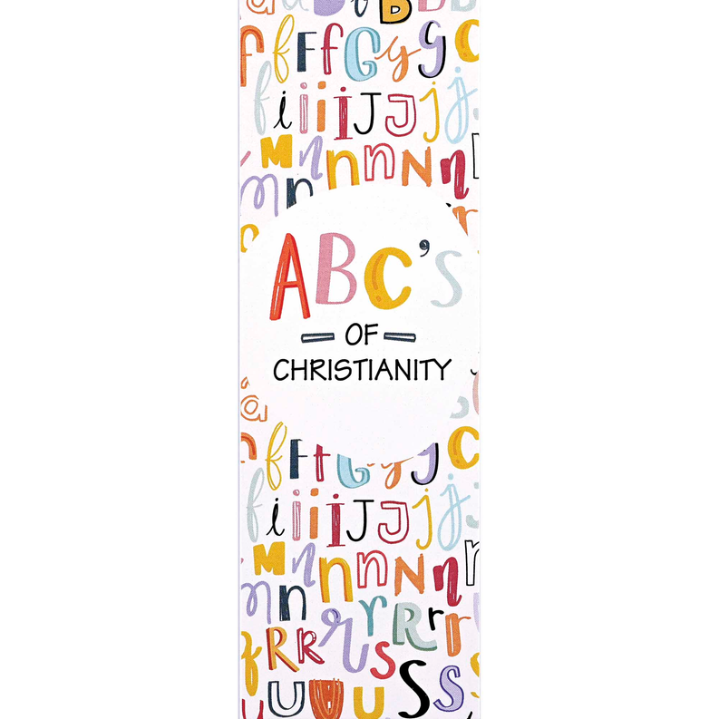 Bookmark ABC Of Christianity 2x6 12-Pack - 6 - Religious Jewelry