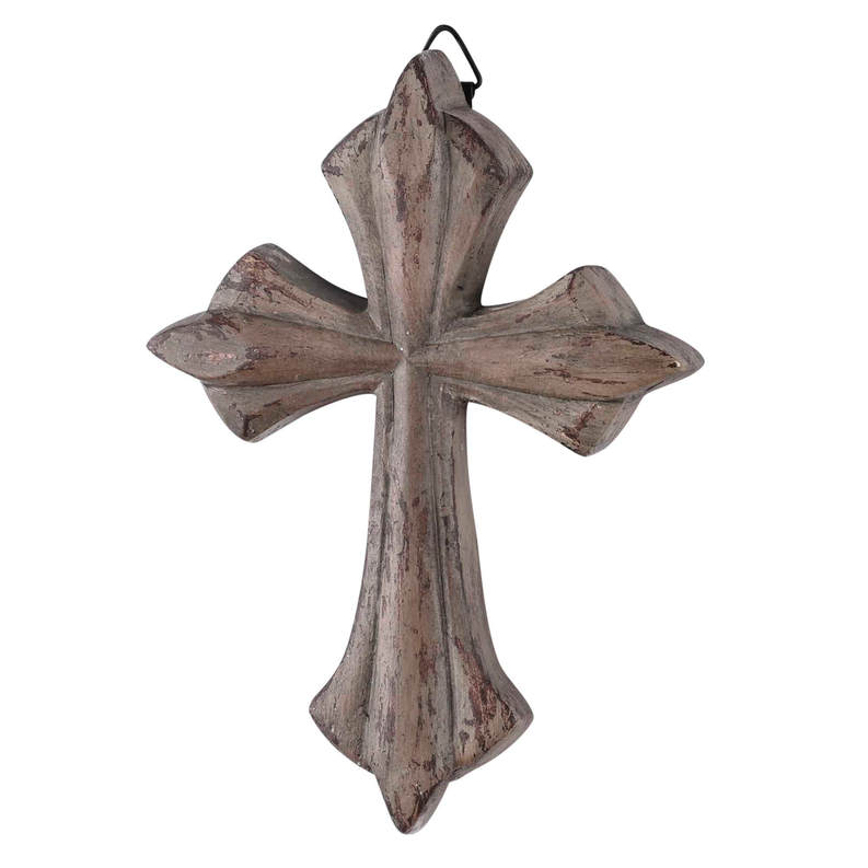 Brown Resin Wall Cross 5H - Brown / 1 - Religious Jewelry