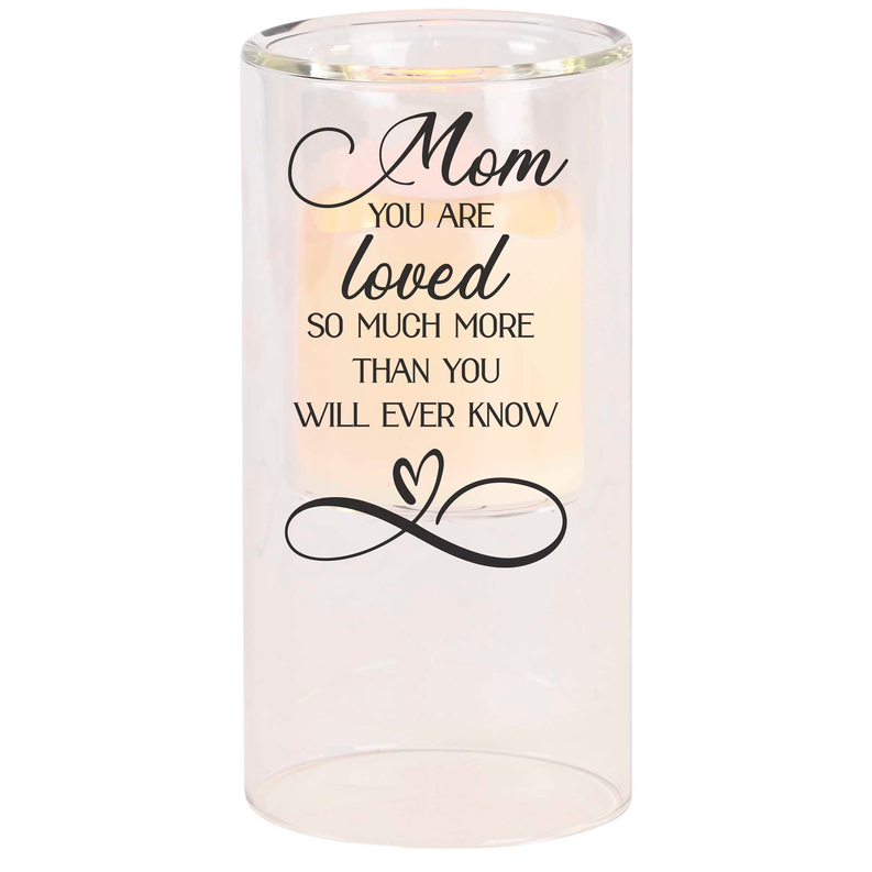 Candleholder Mom You Are Loved So 8In - Religious Jewelry