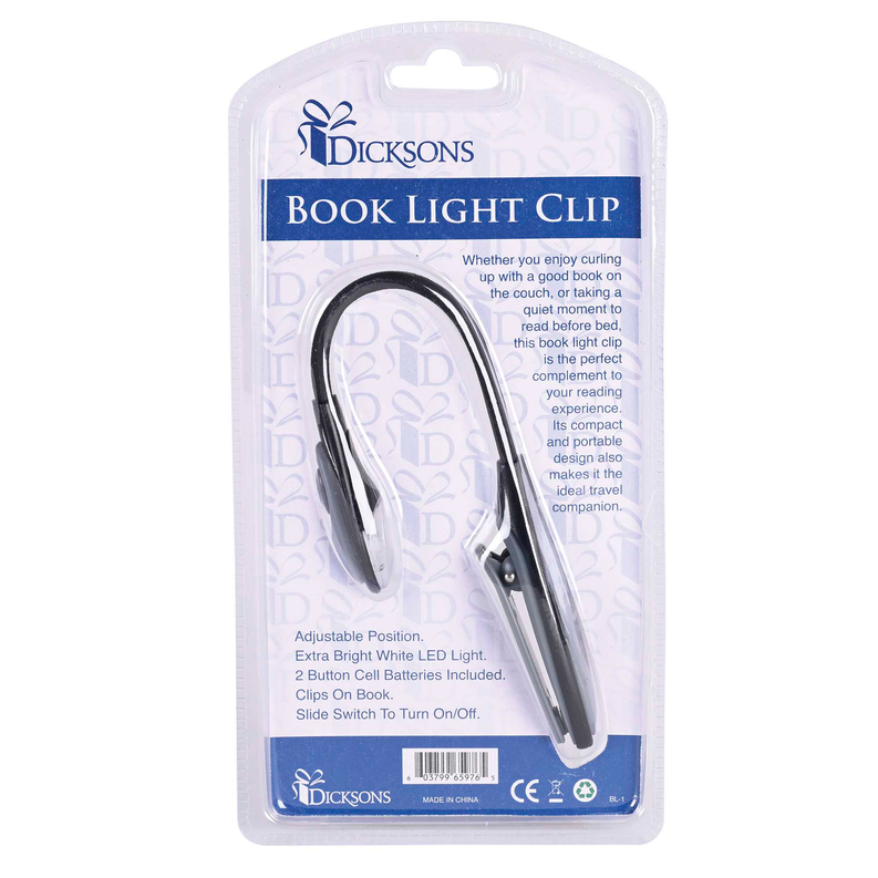 Book Reading Light With Cross 10H - Black/Silver / 1 - Religious Jewelry