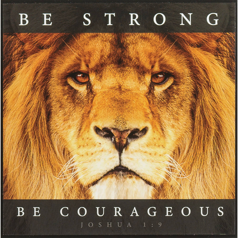 Be Strong Be Courageous Wall Plaque - 1 - Home Decor