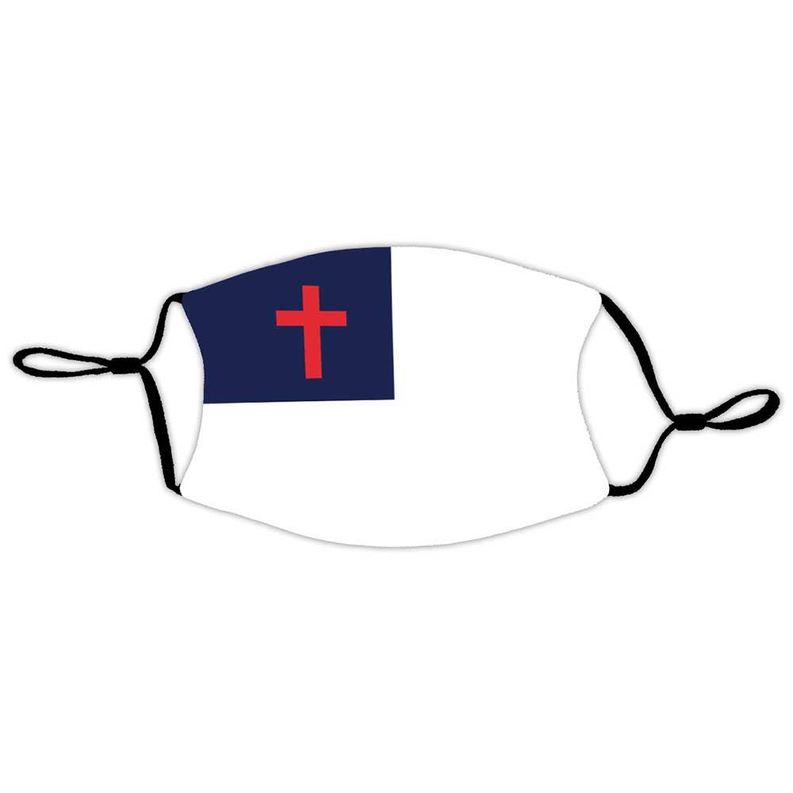 Christian Flag Face Mask - 1 - Apparel and Accessories