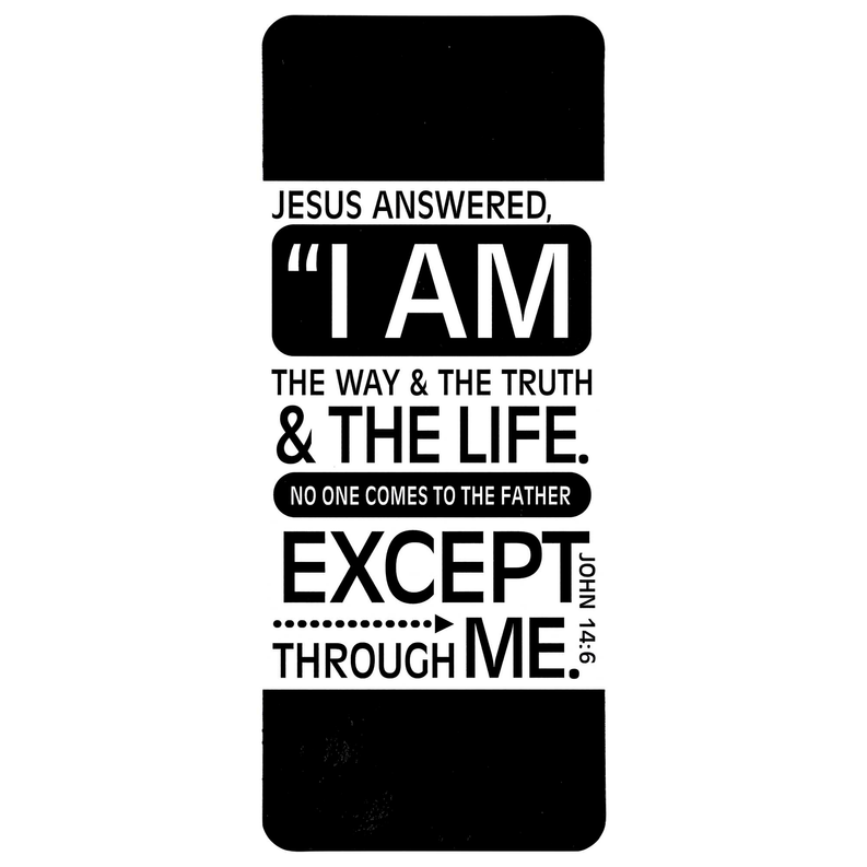 Bookcard I Am The Way John 14:6 - 12 - Religious Jewelry