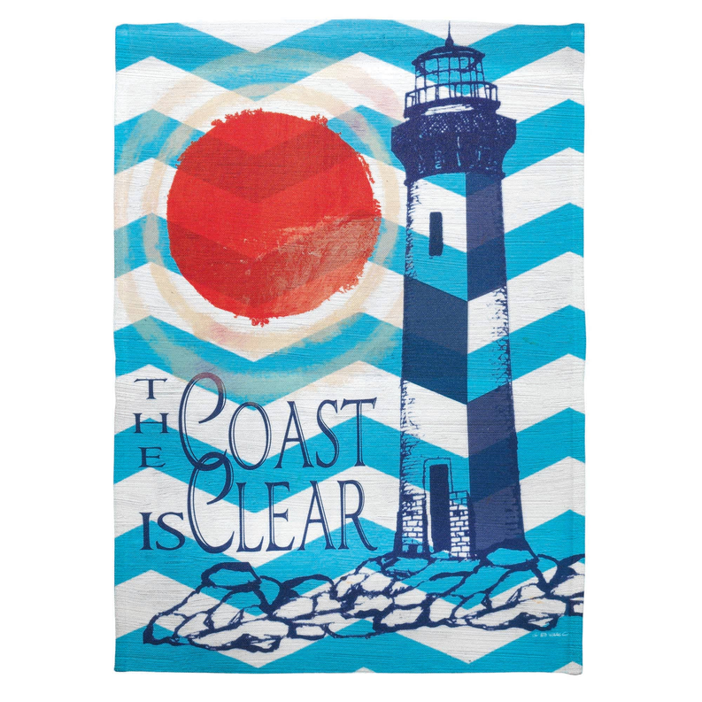 Flag Print Lighthouse-The Coast Is - 1 / large - Home Decor