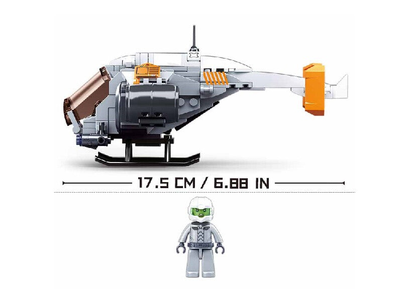 Atomic Storm Uprising, Thunder Aircraft Building Brick Kit (211 pcs) - 1 - Toys