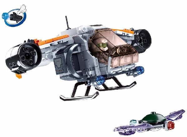 Atomic Storm Uprising, Thunder Aircraft Building Brick Kit (211 pcs) - 1 - Toys