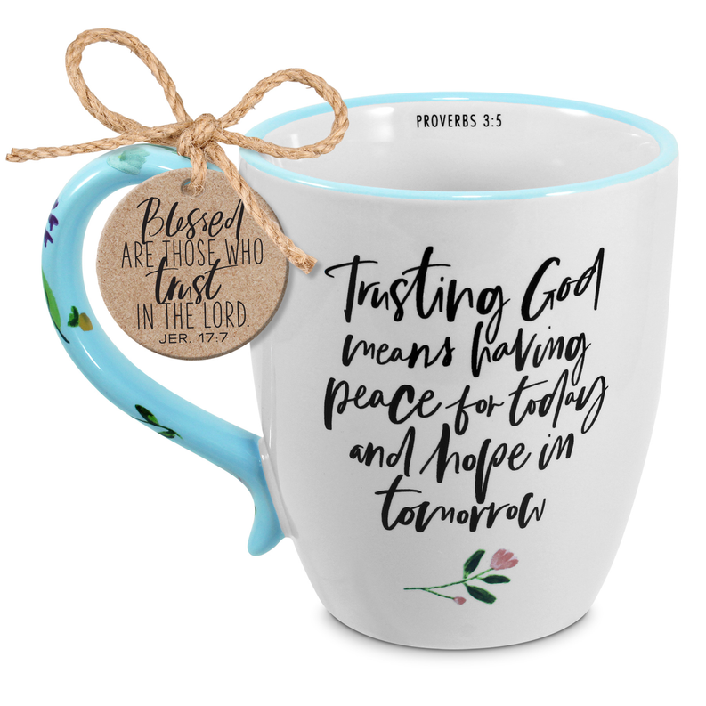 Coffee Mug Trusting God Peace Hope 19 Oz - 1 - Drinkware