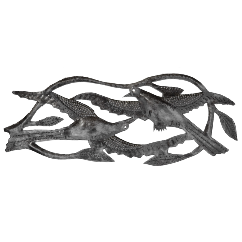 Double Bird - Recycled Steel / 1 - Home Decor