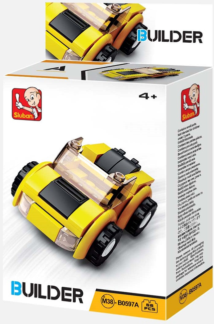 Builder Cars Building Brick Display Set, x2 of each kit - Toys